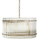 Kore LED Brass / Clear Chandelier Ceiling Light, Small